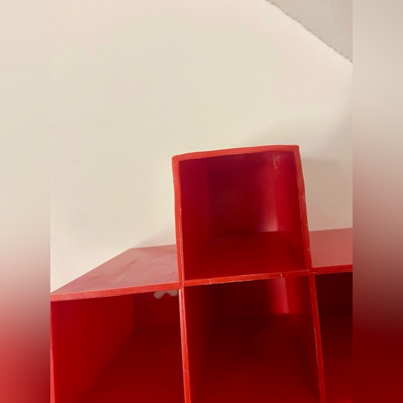 Vintage COPCO MCM Red Honeycomb Wall Spice Rack By Lubge-Randel Danish Style - Picture 2 of 13